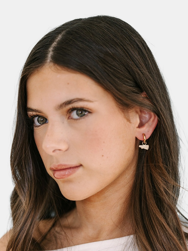 Pierced Co Megaphone Charm For Huggie Earrings