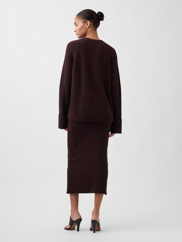 CashSoft Stretch Midi Skirt