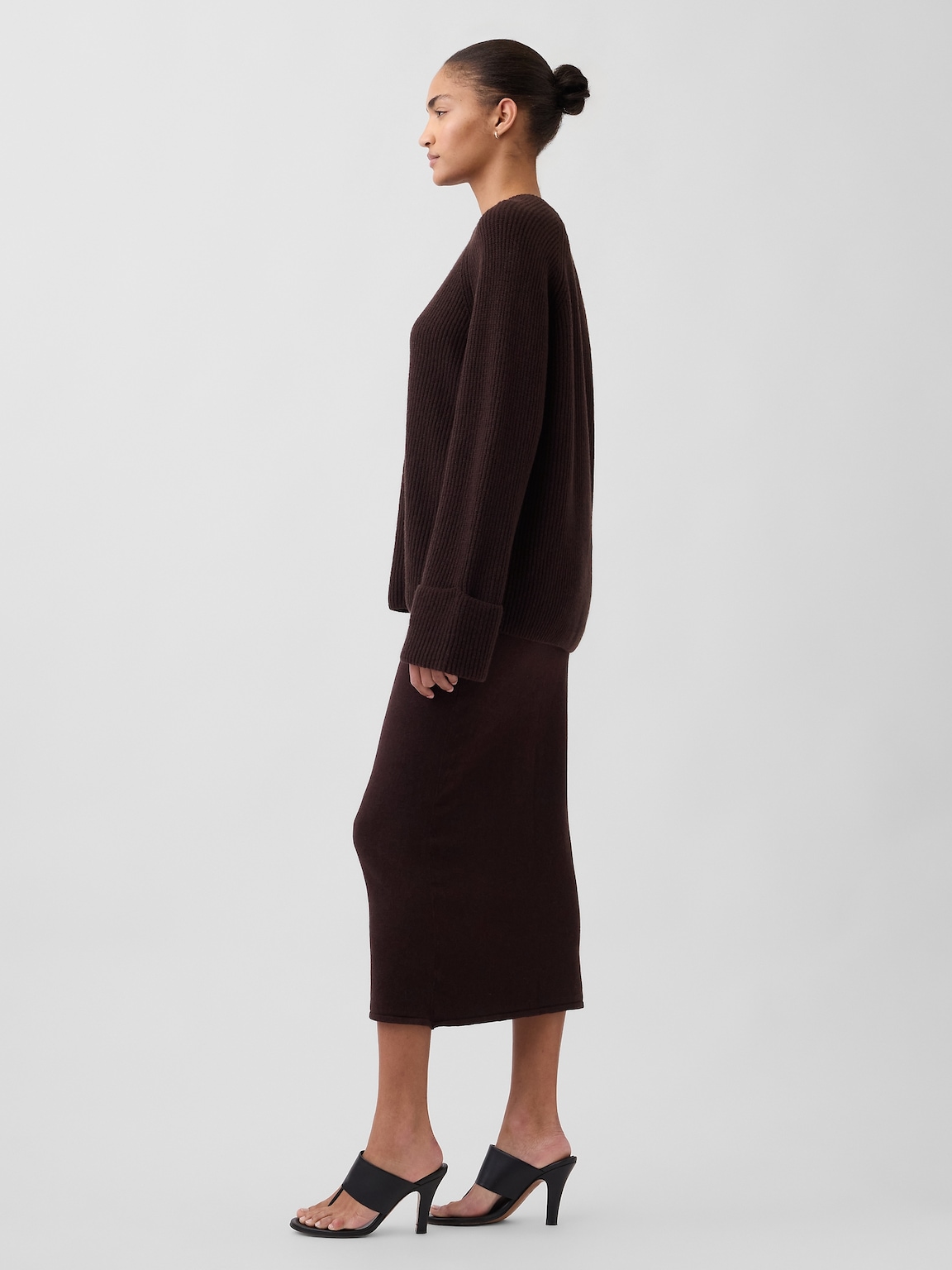 CashSoft Stretch Midi Skirt