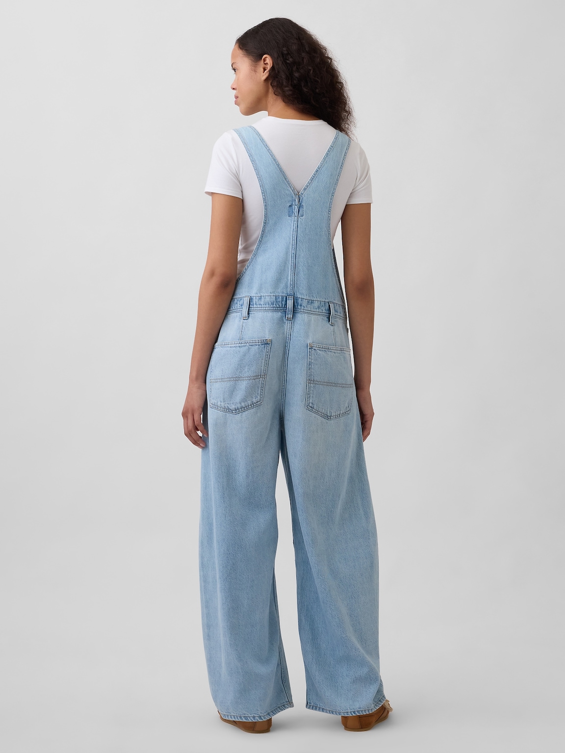 UltraSoft Denim Horseshoe Overalls