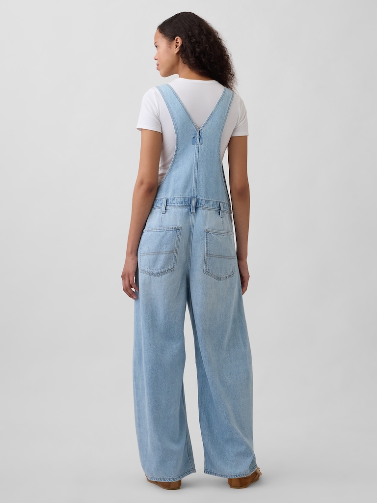 UltraSoft Denim Horseshoe Overalls