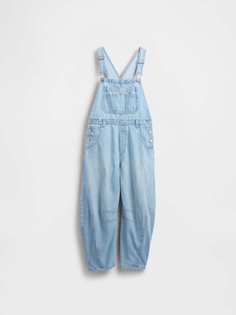 UltraSoft Denim Horseshoe Overalls