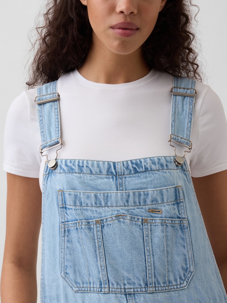 UltraSoft Denim Horseshoe Overalls