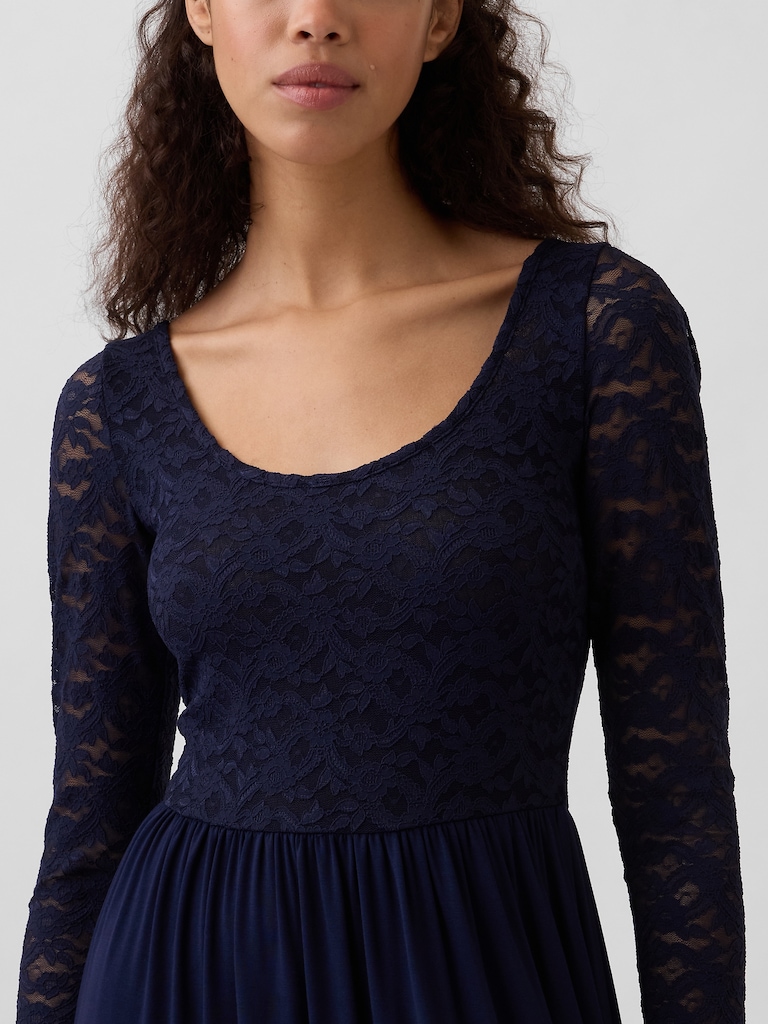 Mixed Media Maxi Dress