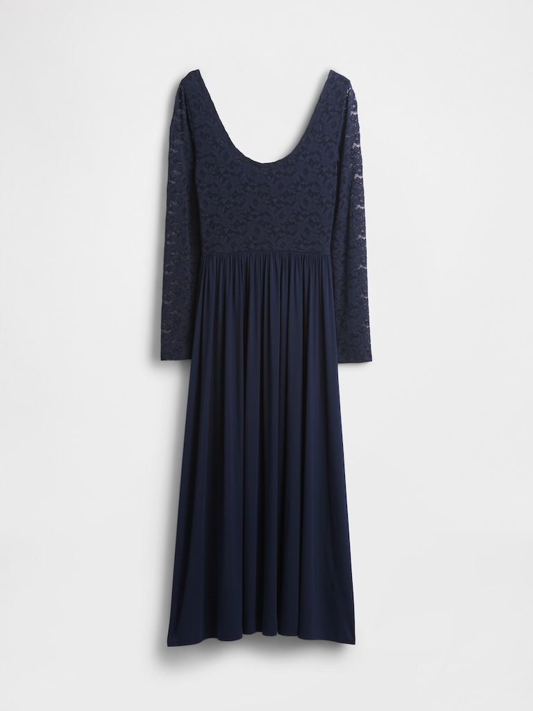 Mixed Media Maxi Dress