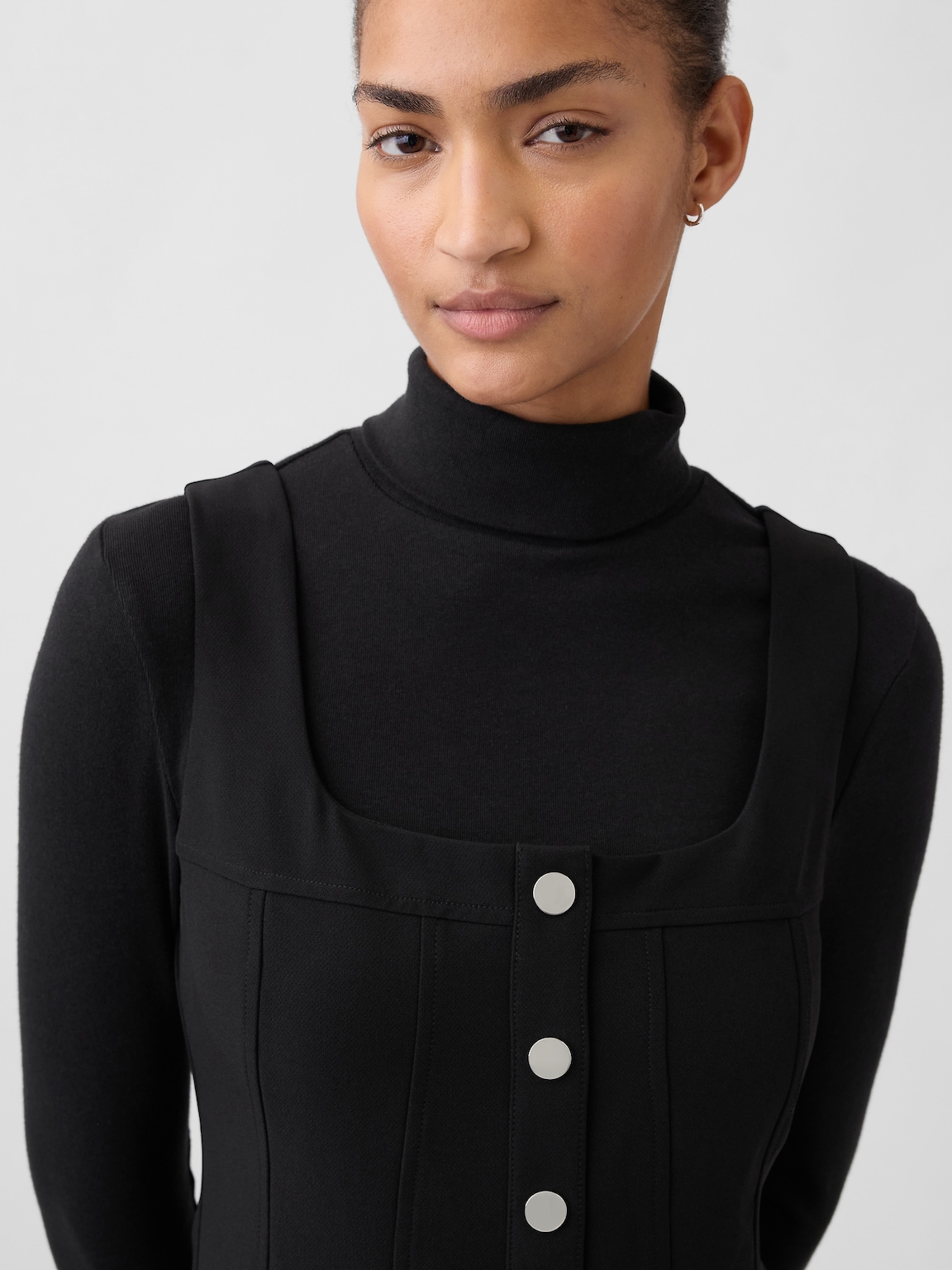 BiStretch Seamed Mini Dress