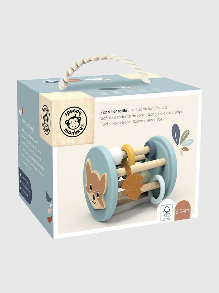 Fox Roller Rattle Toy