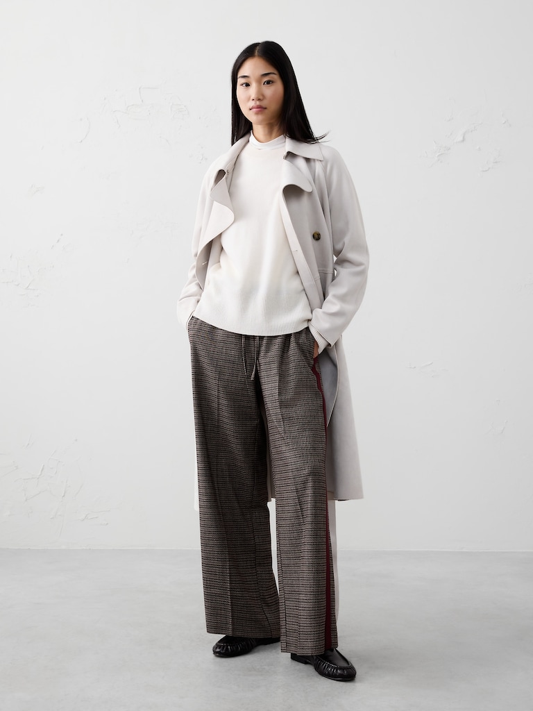 Straight Mid-Rise Pull-On Pant
