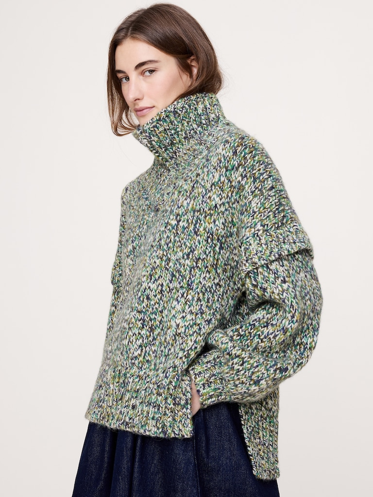 Wool-Alpaca Blend Sweater Tunic