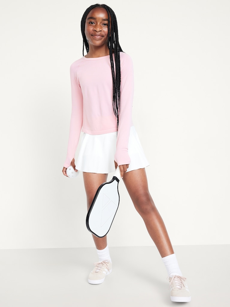 Fitted Seamless Performance Top for Girls