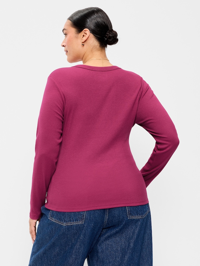 Snug Long-Sleeve Crew-Neck T-Shirt
