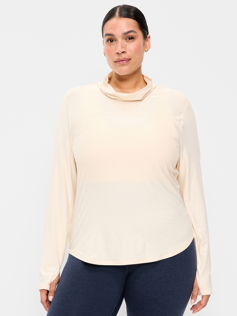 CloudMotion Funnel Neck Top