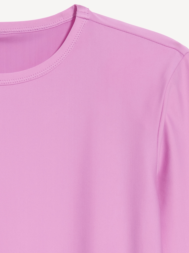 Long-Sleeve Matte Rashguard Swim Top