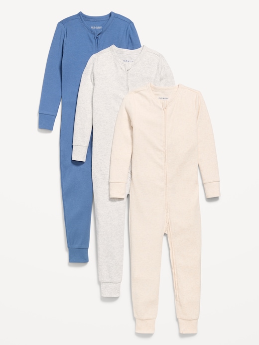 Snug Snug-Fit 2-Way-Zip Pajama One-Piece 3-Pack for Toddler & Baby under $20 clearance