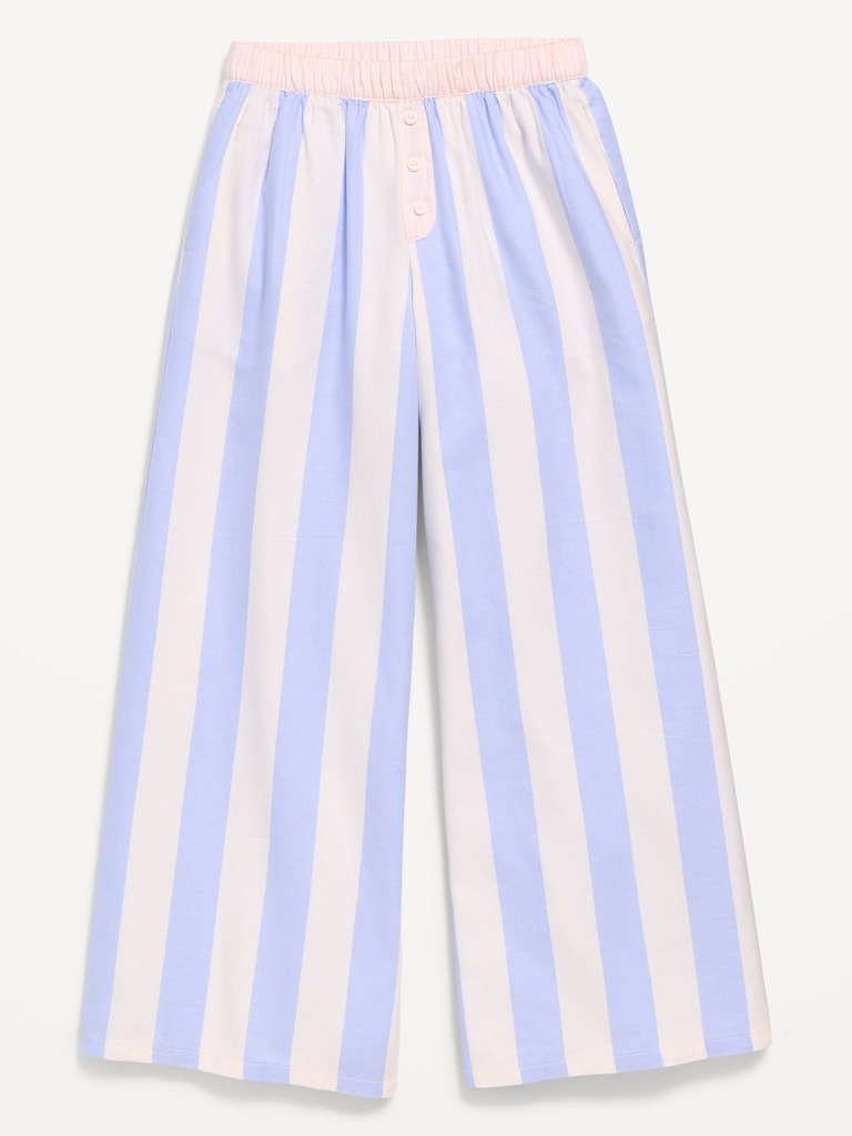 Pull-On Loose Twill Pants for Girls