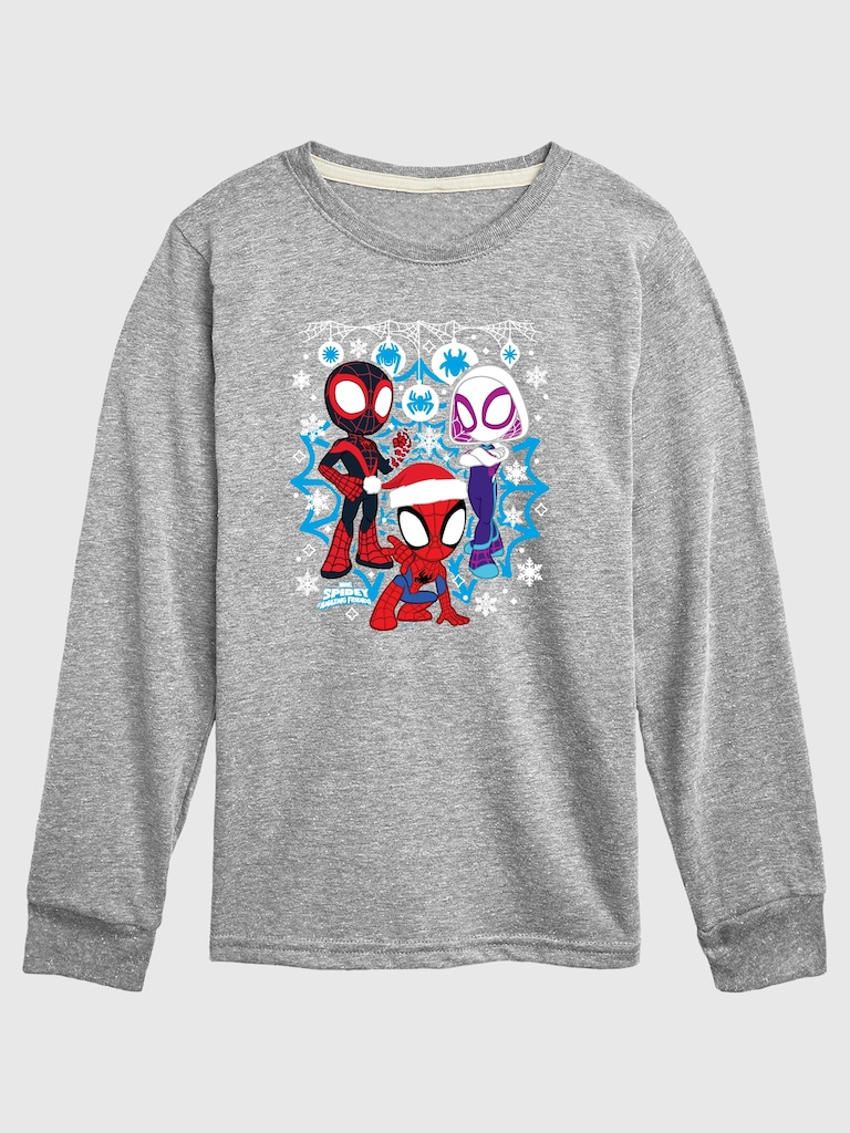 Toddler Spidey And His Amazing Friends Snow Long Sleeve Tee