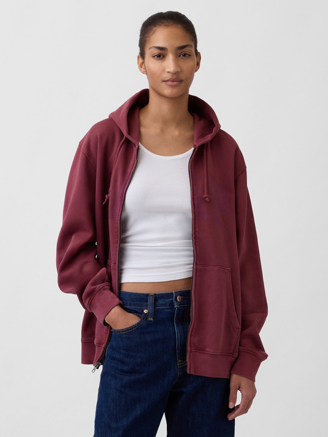 Adult VintageSoft Arch Logo Zip Hoodie