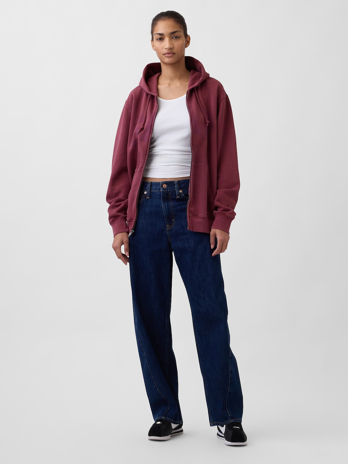 Adult VintageSoft Arch Logo Zip Hoodie