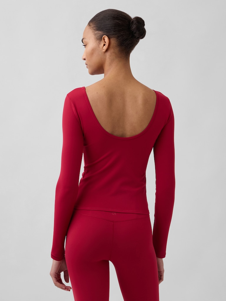 GapFit Smooth Boatneck T-Shirt