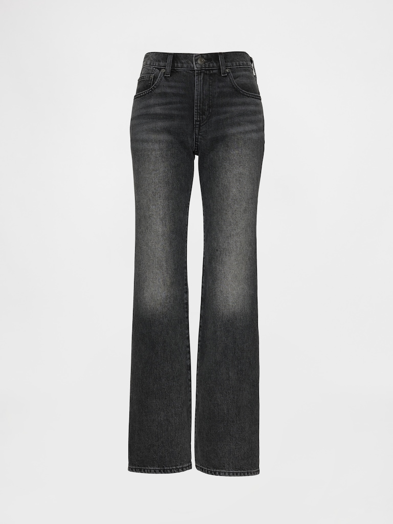 Mid Rise Relaxed Flare Jeans