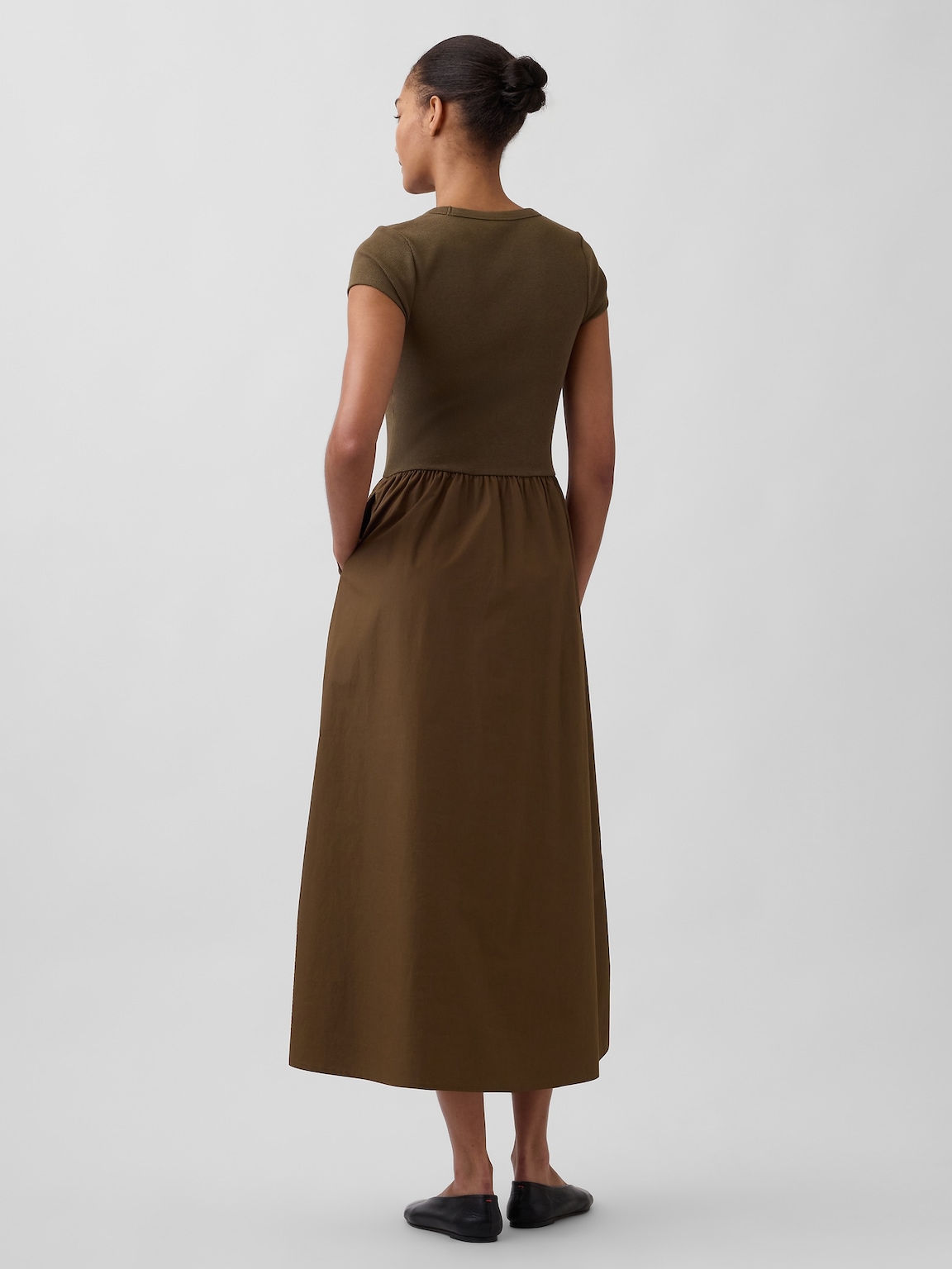 Modern Mixed Media Maxi Dress