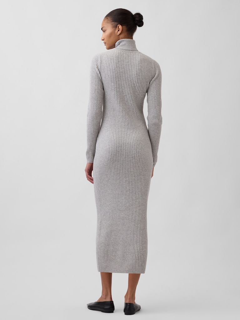 CashSoft Turtleneck Maxi Sweater Dress