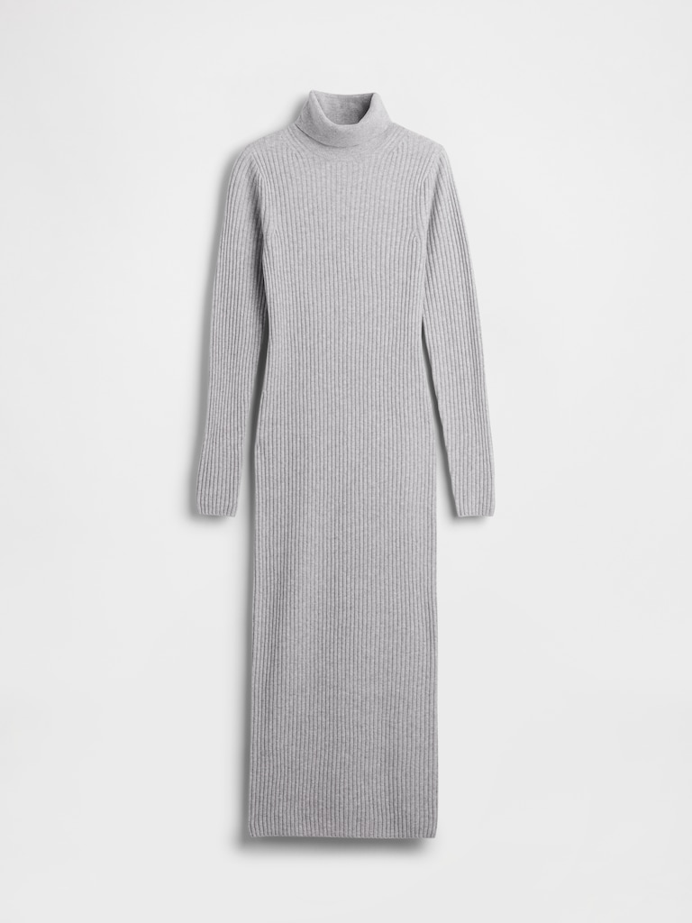 CashSoft Turtleneck Maxi Sweater Dress