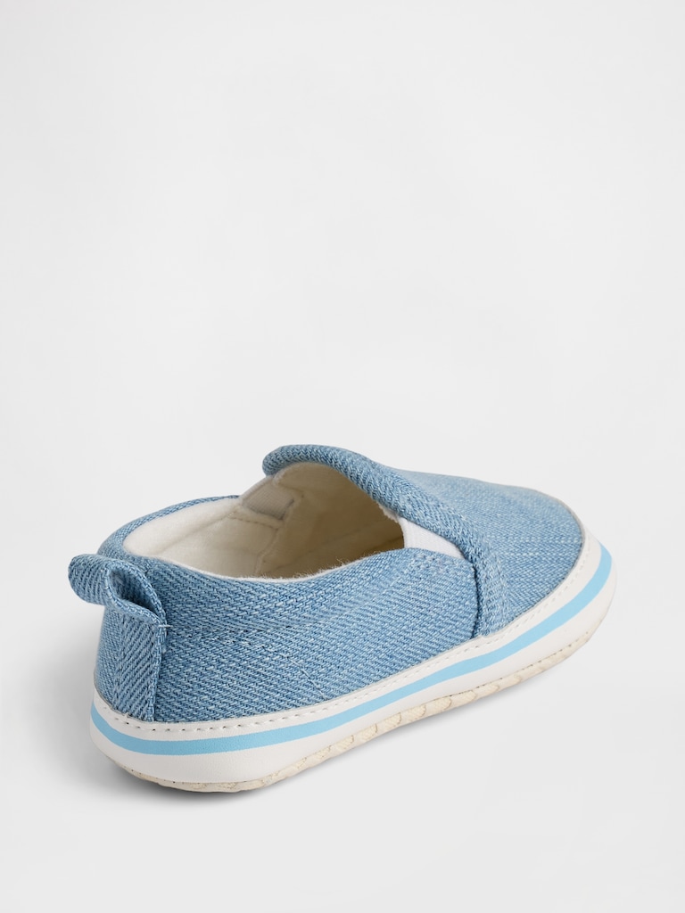 Baby Slip-On Denim Sneakers
