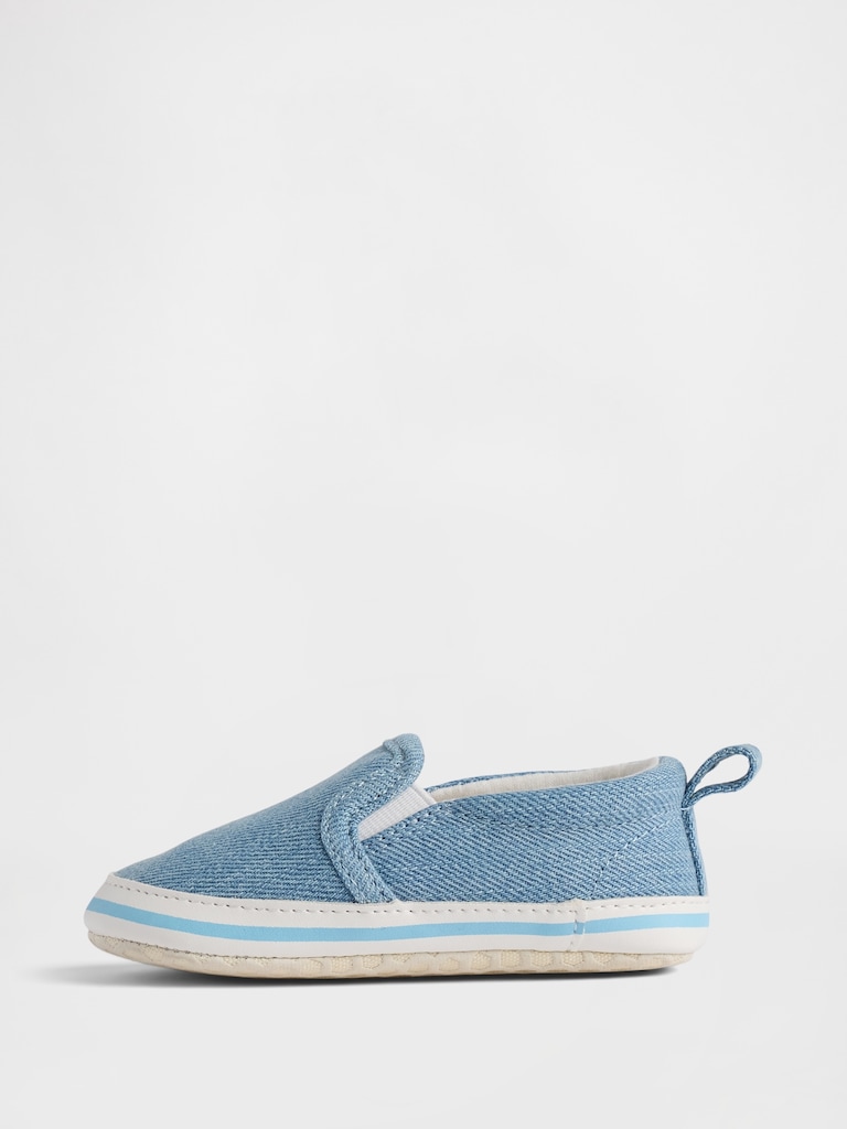 Baby Slip-On Denim Sneakers