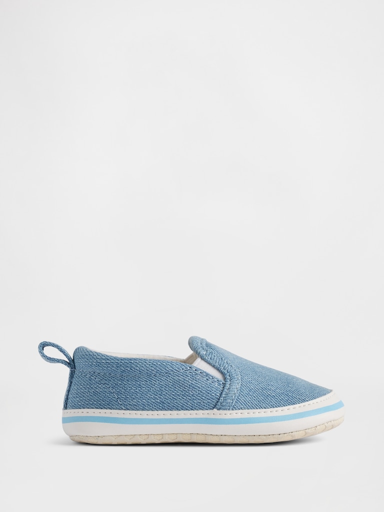 Baby Slip-On Denim Sneakers