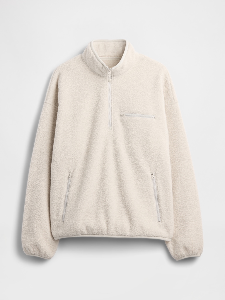 Sherpa Oversized Half-Zip Pullover