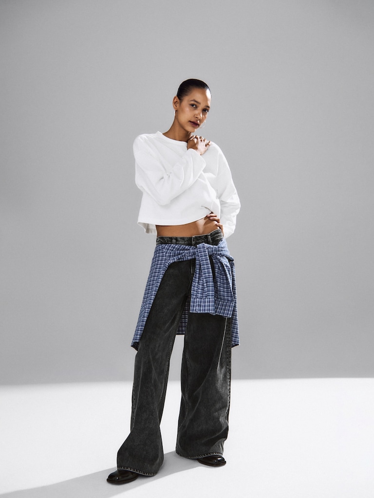 Mid Rise UltraSoft Baggy Jeans