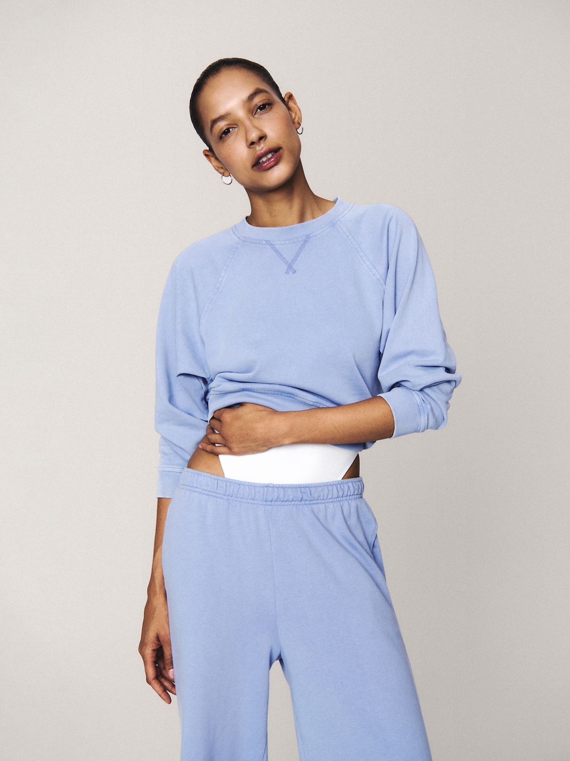 VintageSoft Terry Wide-Leg Sweatpants