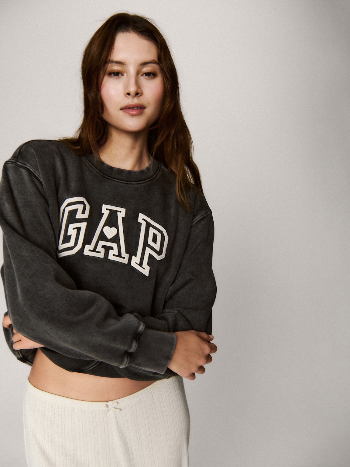 VintageSoft Gap Logo Tunic Sweatshirt
