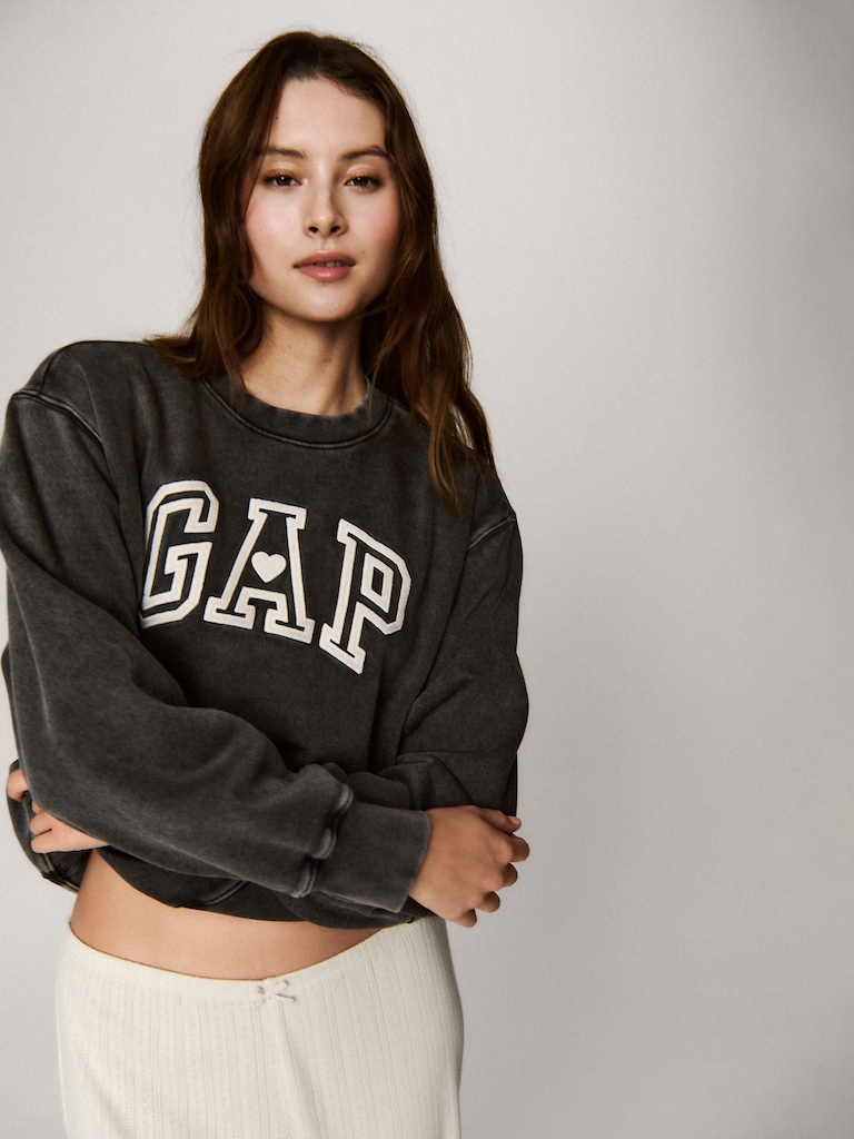 VintageSoft Gap Logo Tunic Sweatshirt