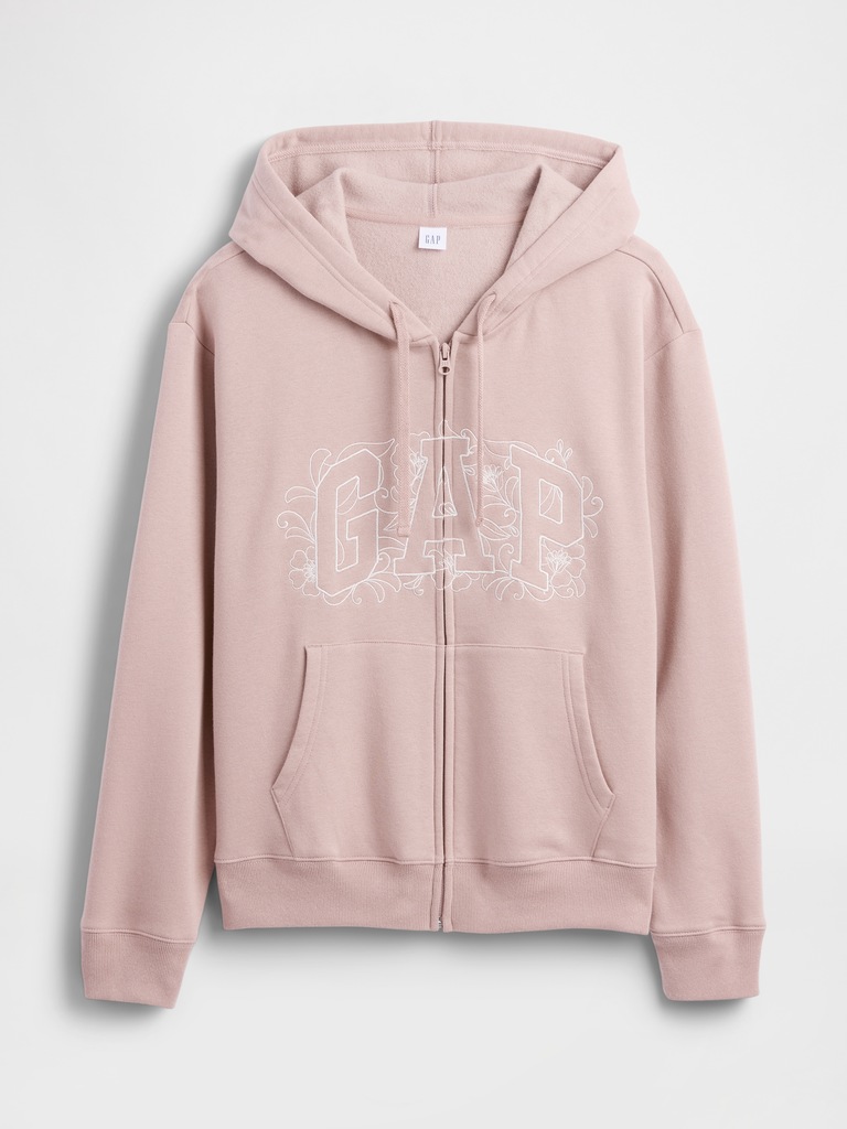 Relaxed Gap Logo Zip Hoodie