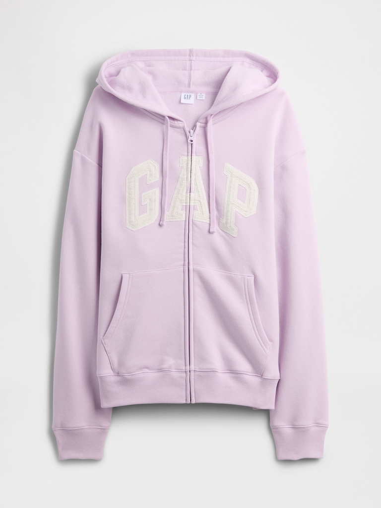 Relaxed Gap Logo Zip Hoodie