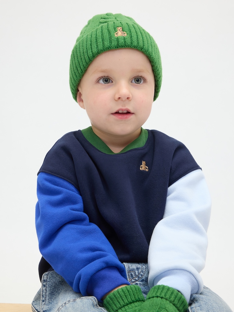 Baby & Toddler CashSoft Cable-Knit Beanie & Mittens Set