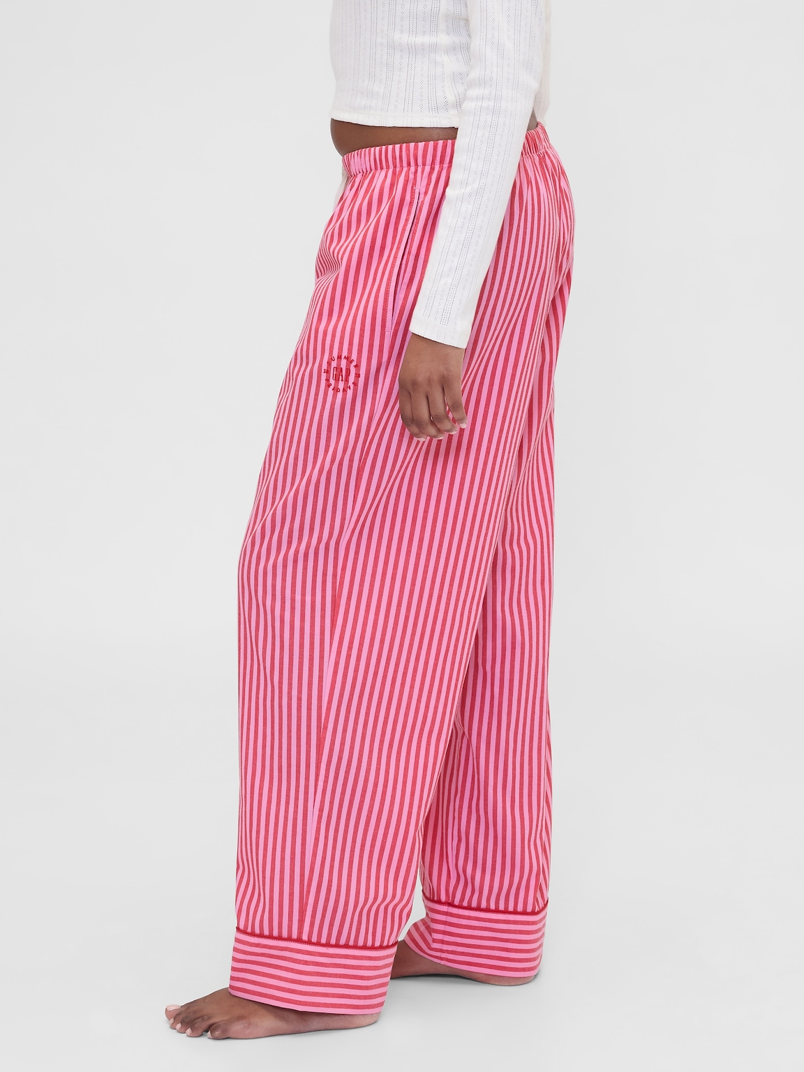Gap × Summer Fridays Relaxed Poplin Stripe PJ Pants