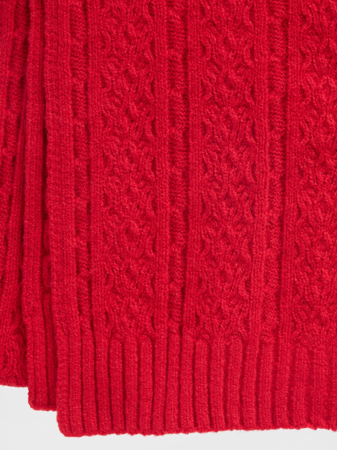 CashSoft Cable-Knit Scarf