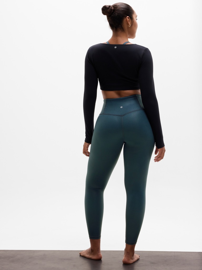 Elation High Rise Matte Foil Shine 7/8 Legging
