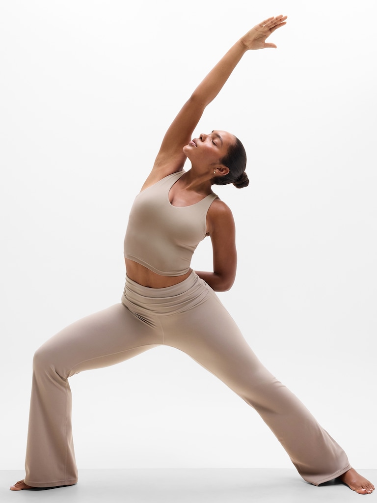 Transcend High Rise Fold Over Flare Legging