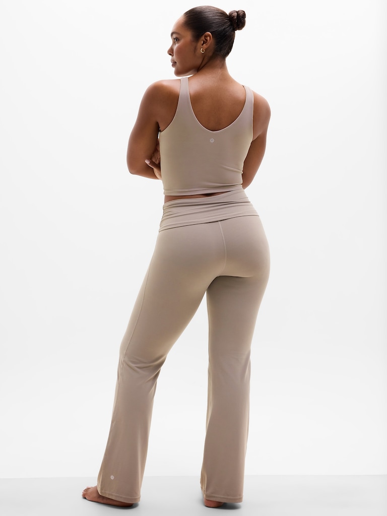 Transcend High Rise Fold Over Flare Legging