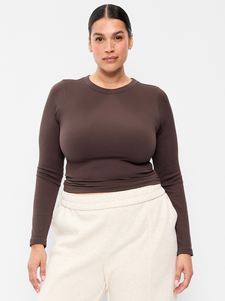 Exhale Seamless Fitted Rib T-Shirt