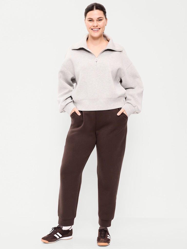 High-Waisted Bounce Fleece Jogger Sweatpants