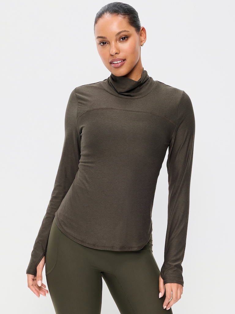 CloudMotion Funnel Neck Top