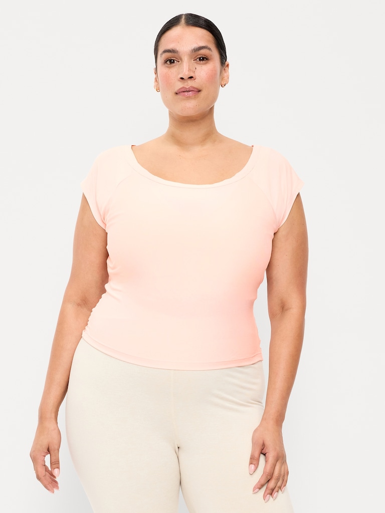 CloudMotion Ballet Twist-Back Top