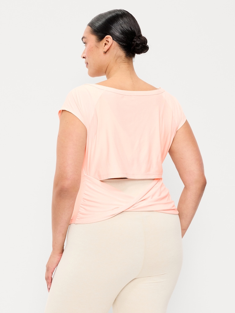 CloudMotion Ballet Twist-Back Top