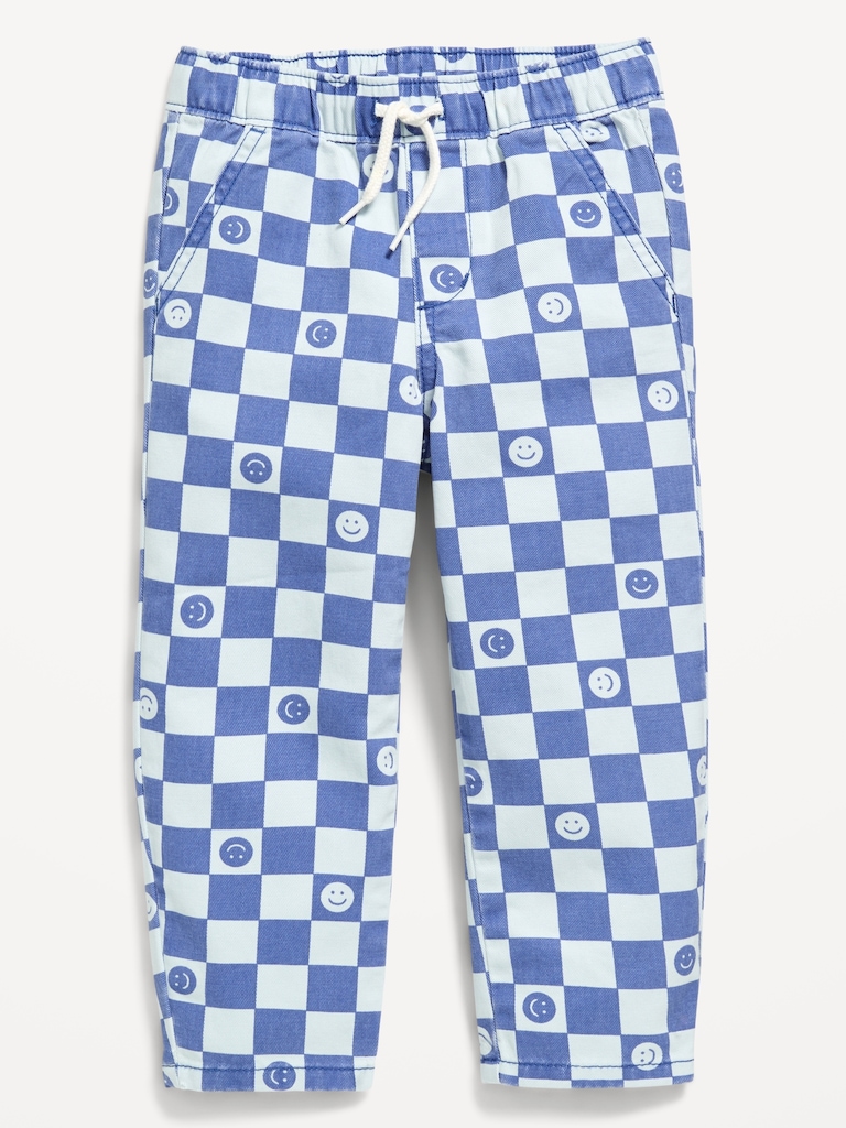 Pull-On Barrel-Leg Pants for Toddler Boys