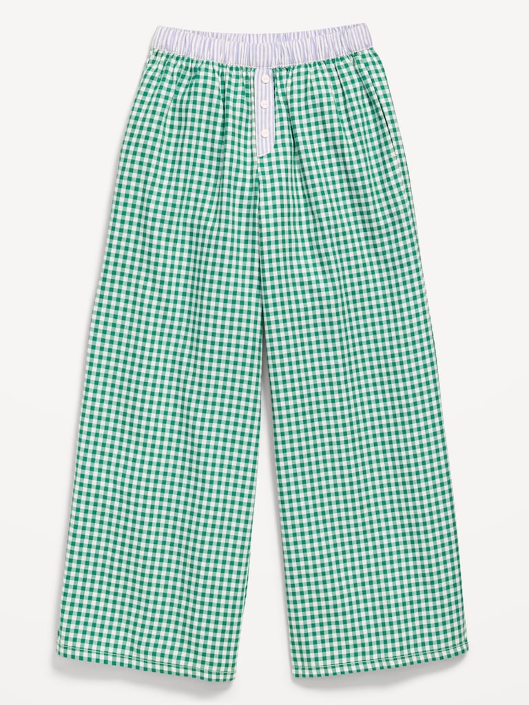 Pull-On Loose Twill Pants for Girls